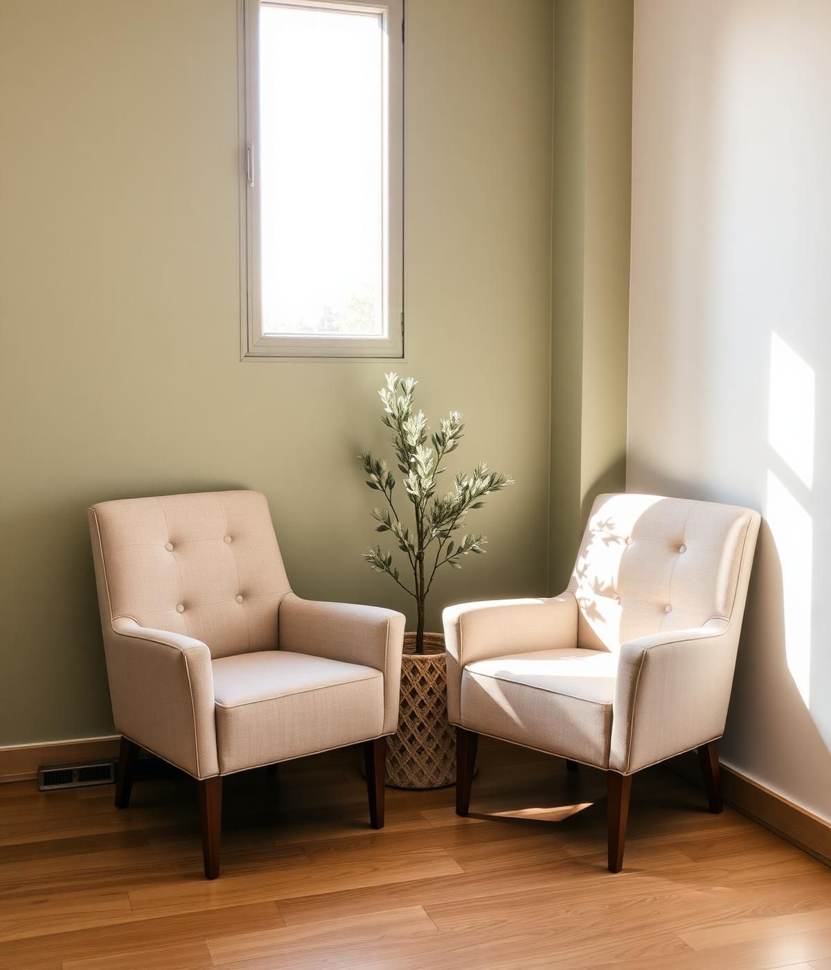 Sillones de la consulta de psicología en Málaga